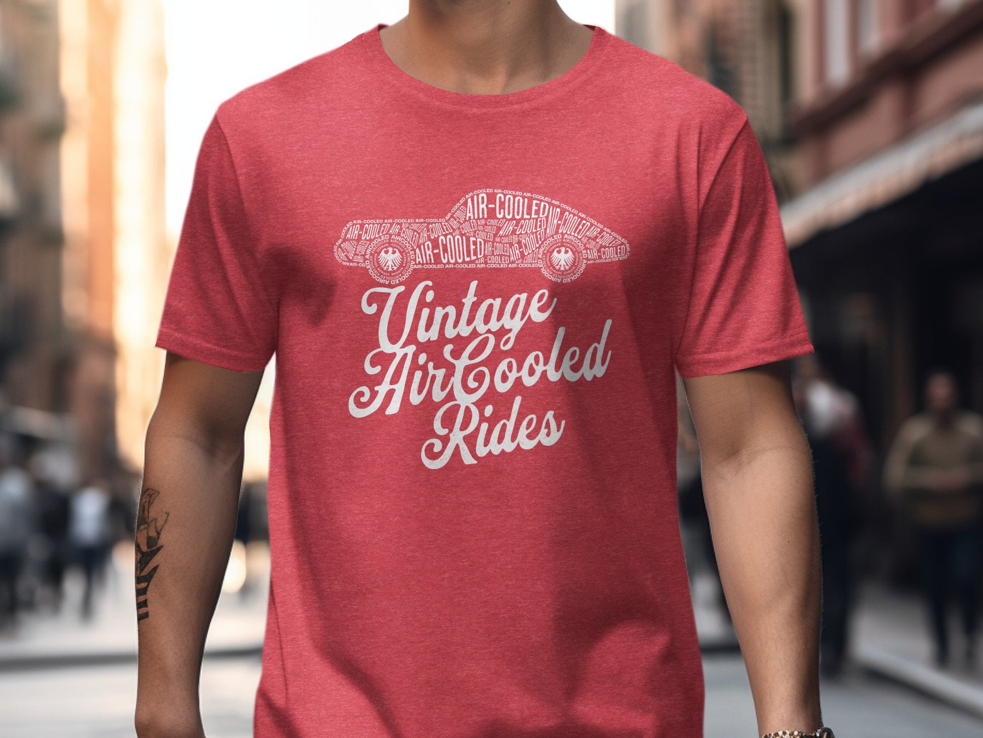 Vintage Air Cooled Rides Graphic Tee Shirt product