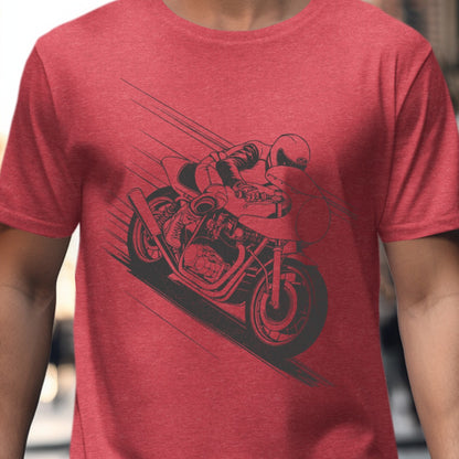 Retro Racer Motorcycle Graphic T-Shirt product