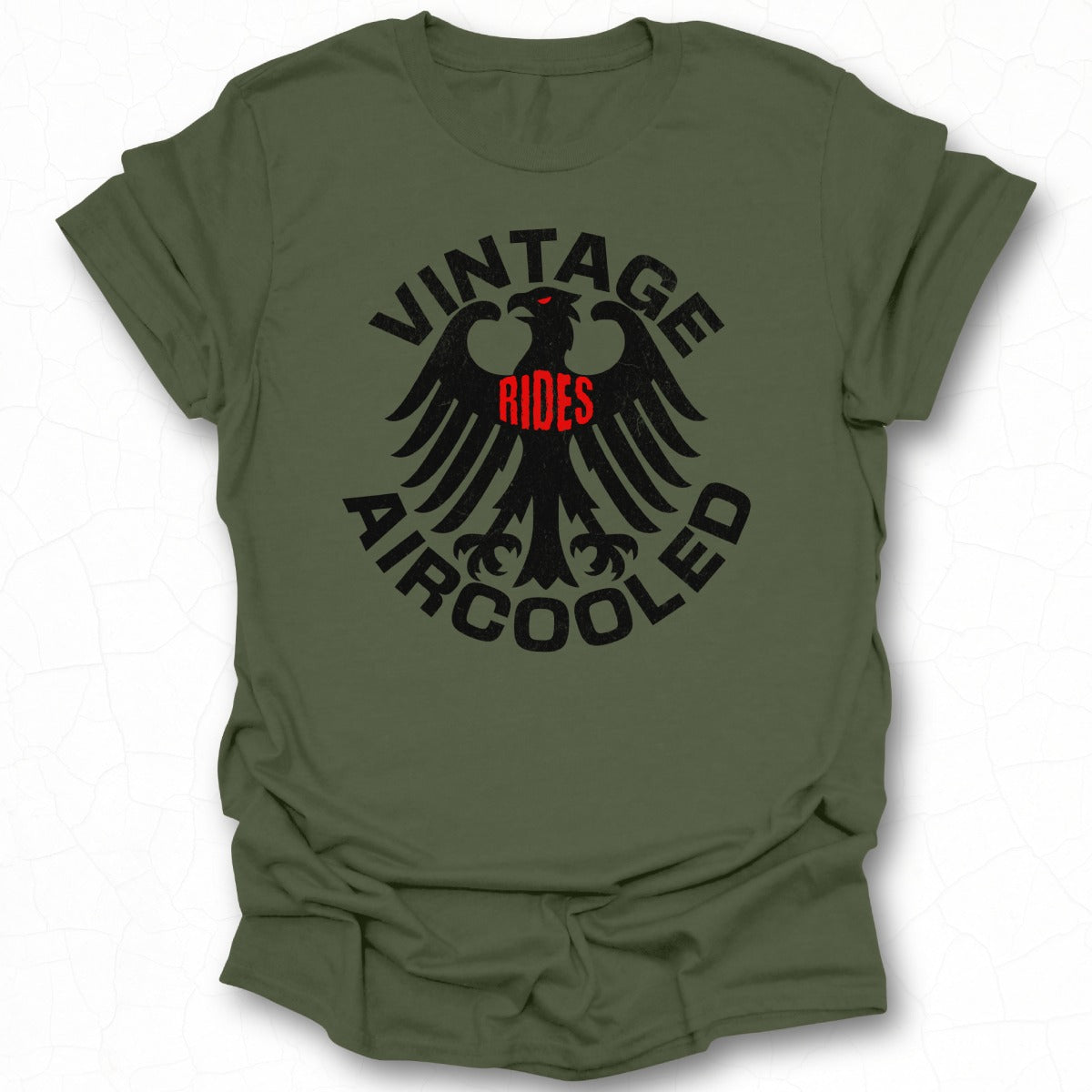Vintage Rides Aircooled Eagle Theme T-shirt