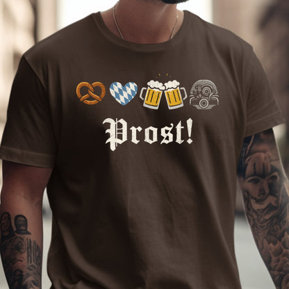 Oktoberfest Prost Pretzel Beer Emoji T-Shirt product