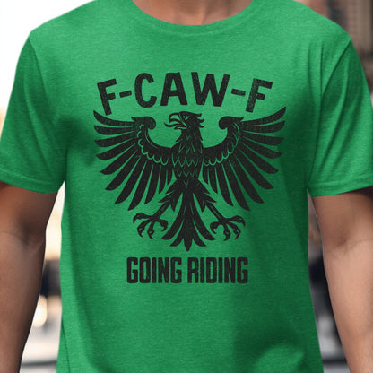 F-CAW-F Going Riding Eagle Graphic Tee Shirt