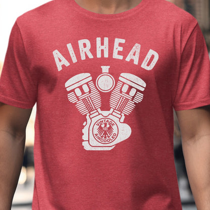 Airhead Vintage Motorcycle Engine Graphic Shirt