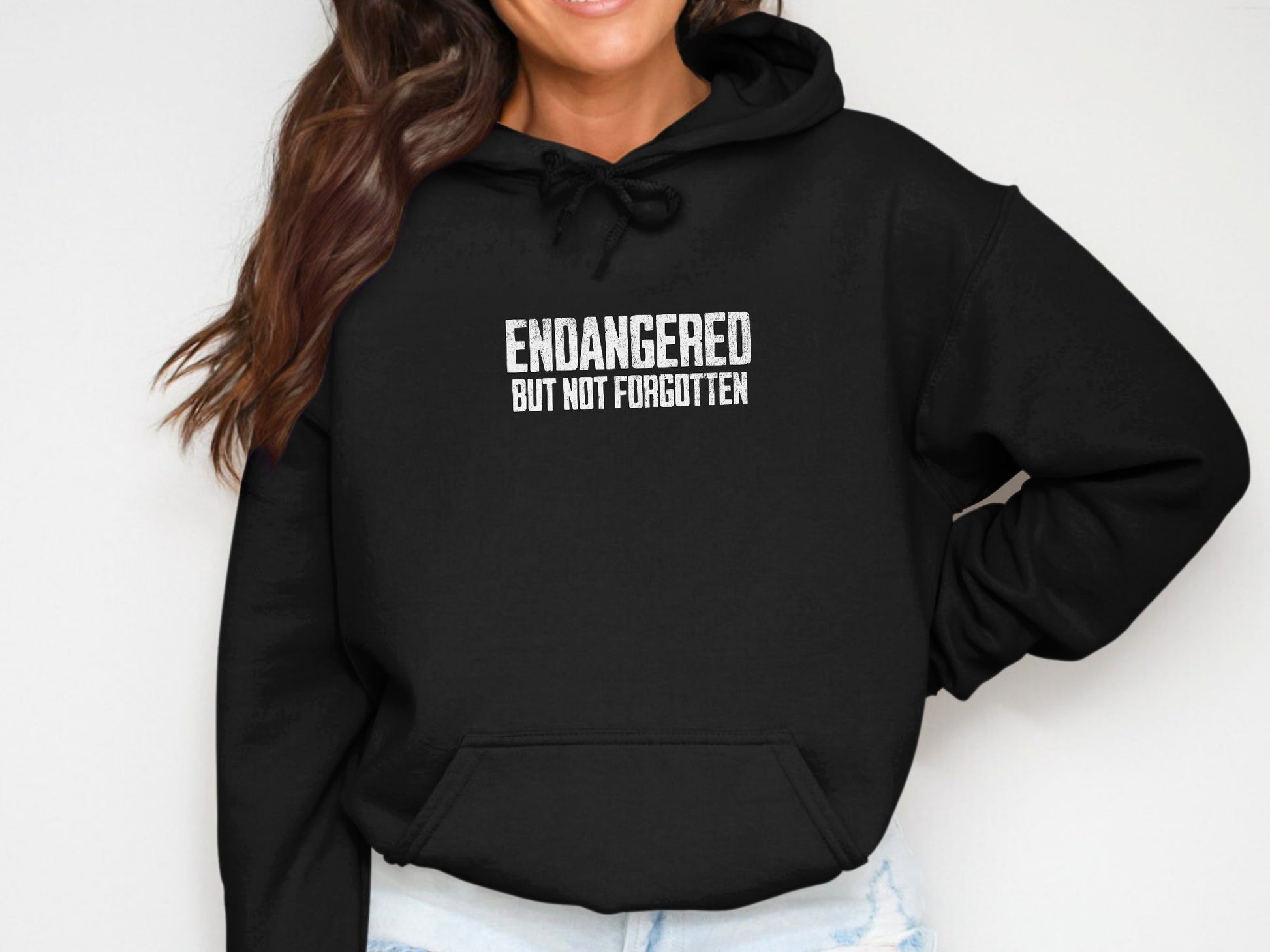 Endangered But Not Forgotten Black Hoodie product