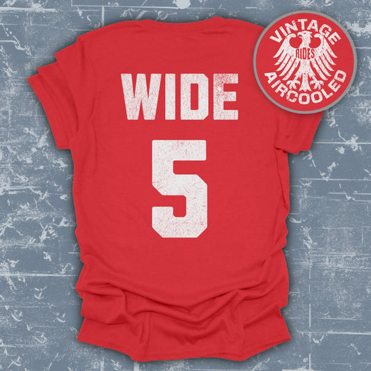 Vintage Rides Wide 5 Red Graphic Tee Shirt product type