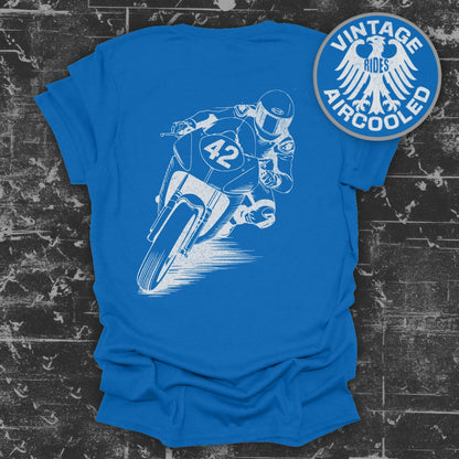 Vintage Aircooled Racing Motorcycle T-shirt product type
