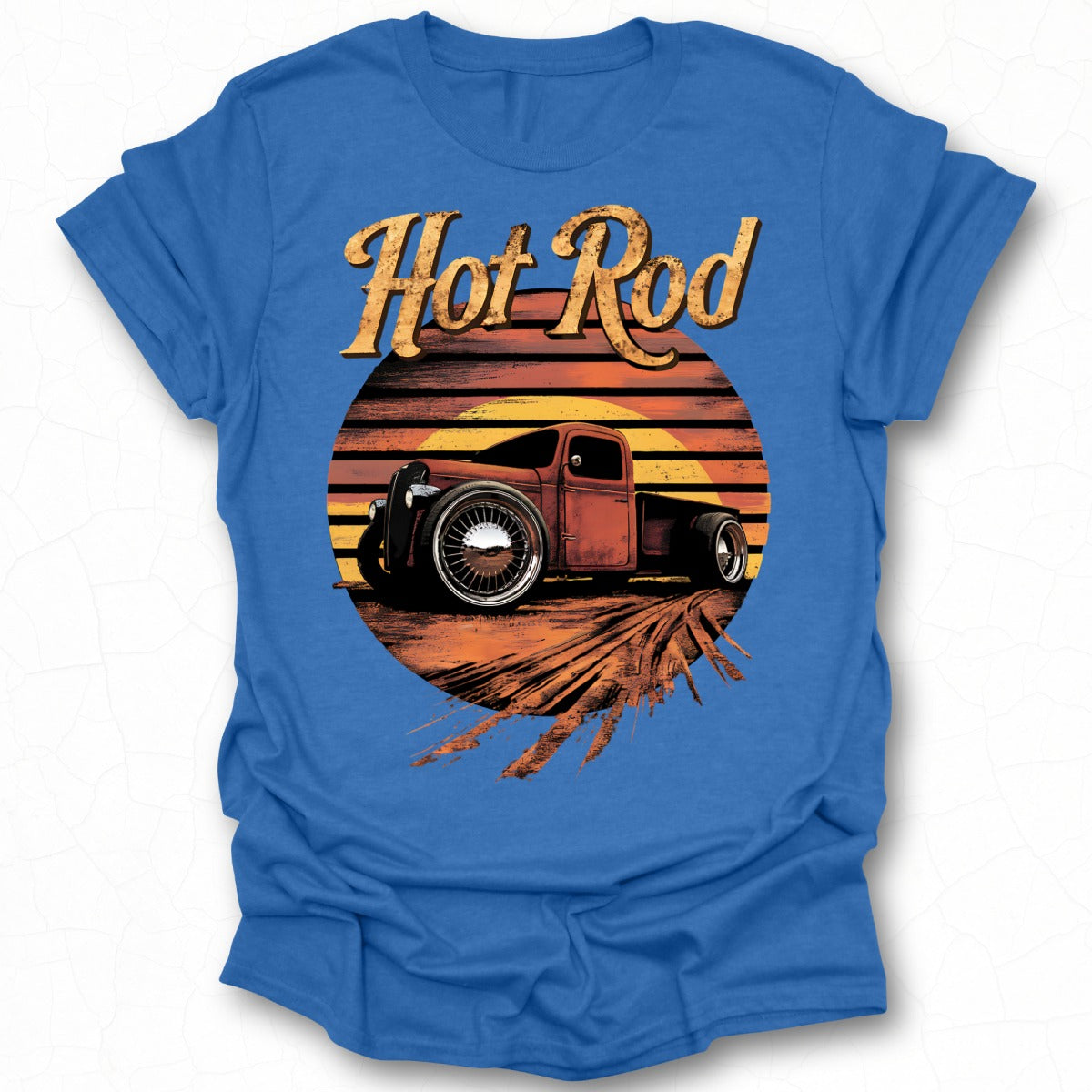 Vintage Hot Rod Graphic Tee with Retro Design