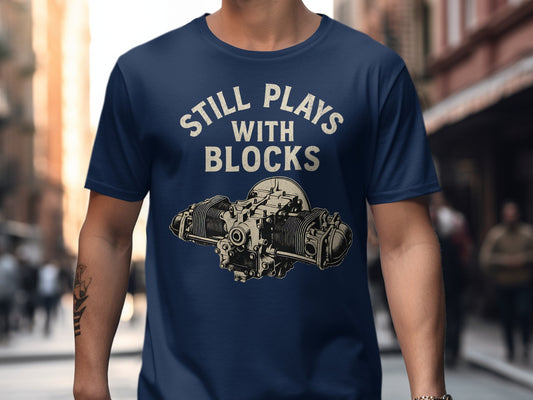 Still Plays With Blocks Graphic T-Shirt product