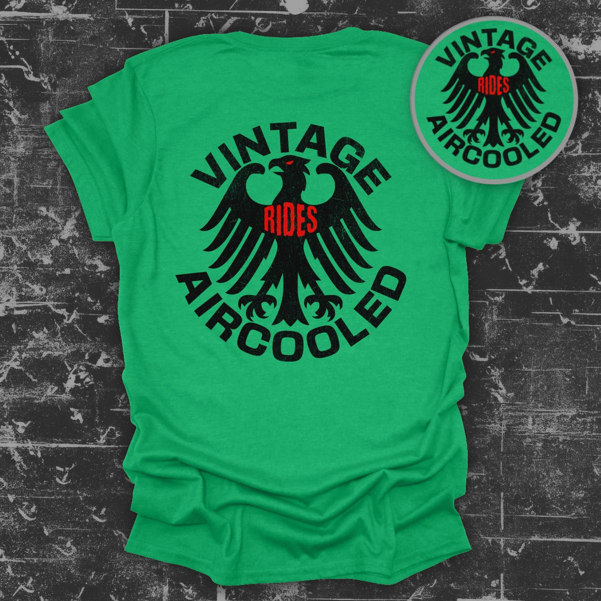 Vintage Aircooled Rides Eagle Graphic Tee Product