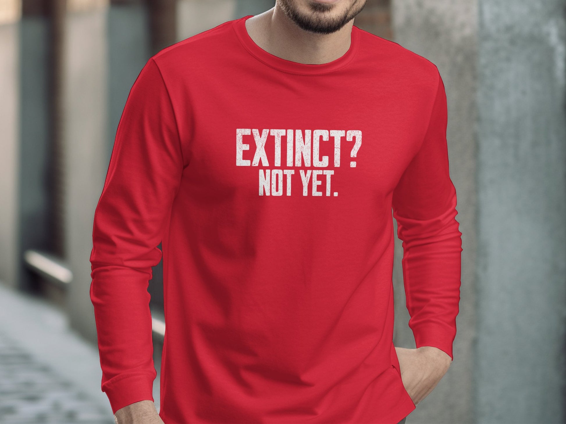 Extinct Not Yet Printed Long Sleeve Shirt product