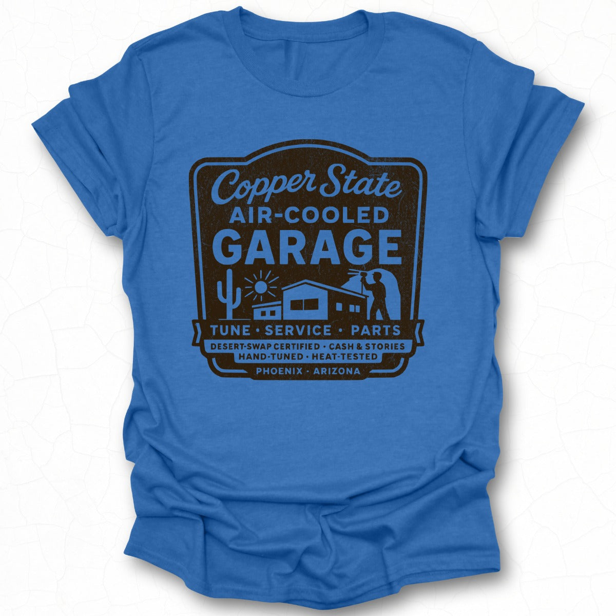 Copper State Air-Cooled Garage Tune Service Parts Shirt