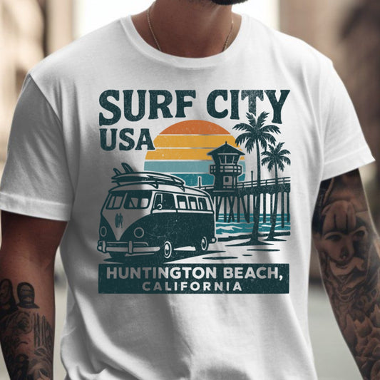 Surf City USA Huntington Beach California T-Shirt product type