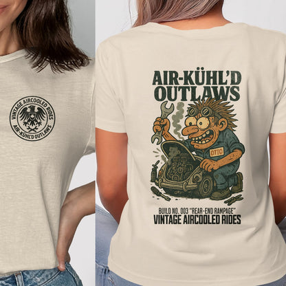 Vintage Aircooled Rides Outlaws Graphic T-shirt product