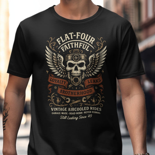 Flat-Four Faithful Skull Wings Vintage Rides product type