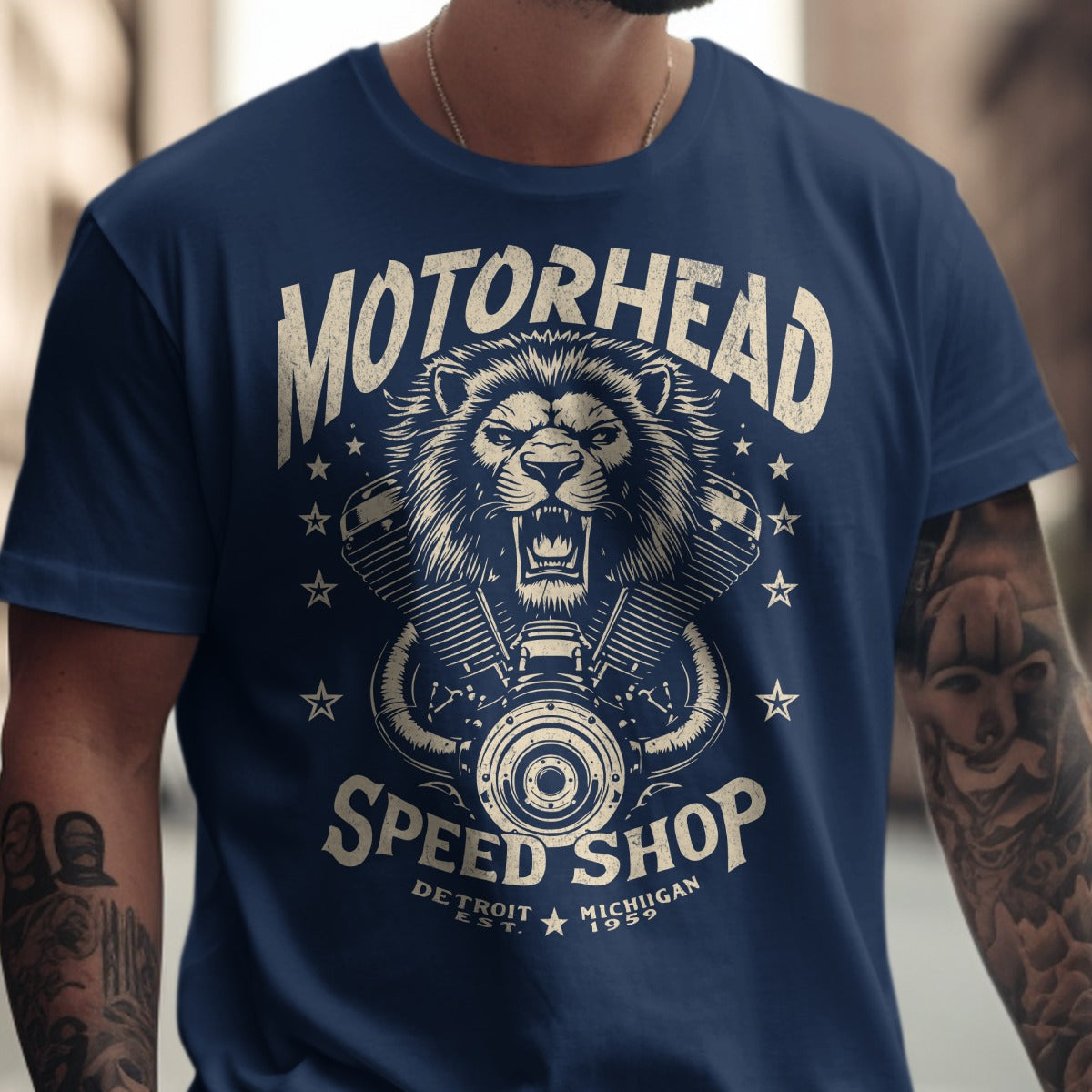 Motorhead Speed Shop Detroit Michigan T-shirt