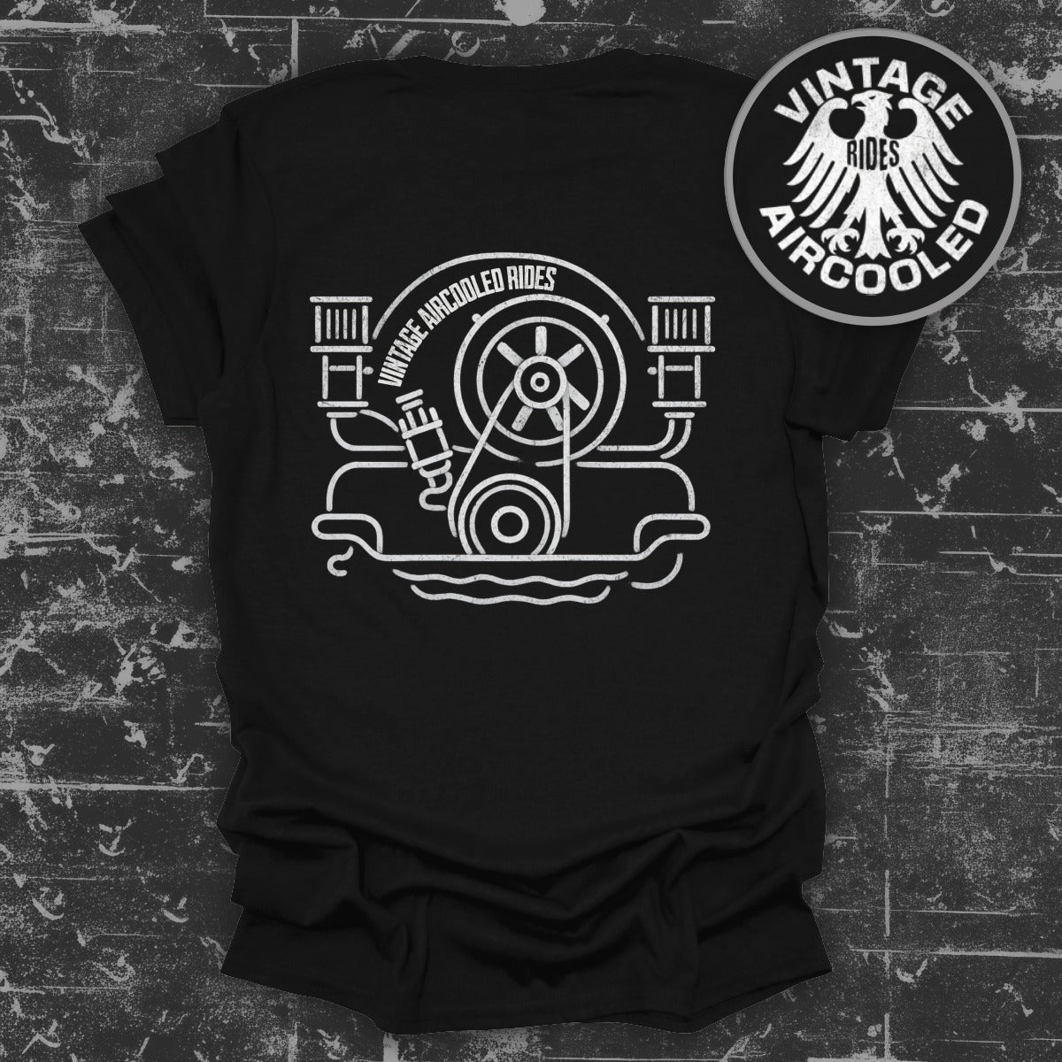 Classic Aircooled Engine Graphic Tee Vintage Apparel