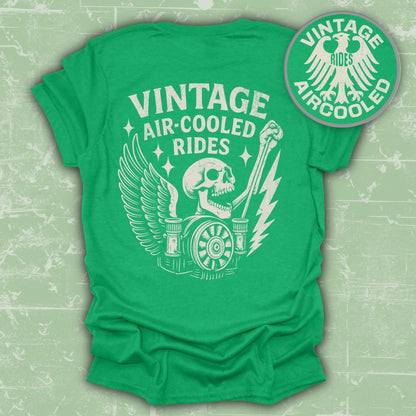 Vintage Air Cooled Rides Green Graphic T-Shirt product