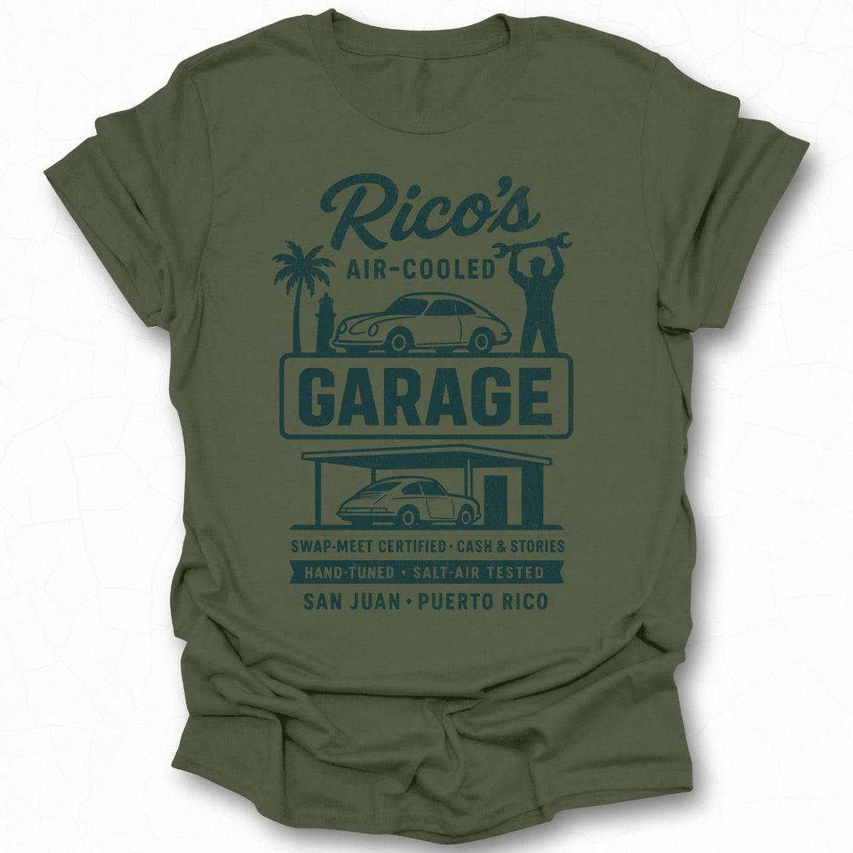 Rico's Air-Cooled Garage San Juan Puerto Rico T-Shirt