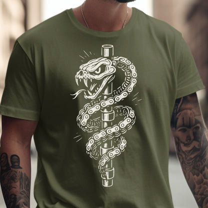 Viper Printed Graphic Tee Snake Design T-Shirt product