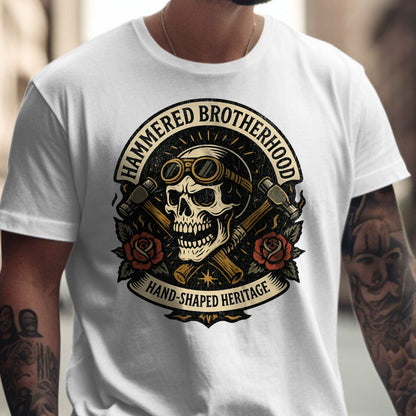 Hammered Brotherhood Skull Design T-Shirt Product