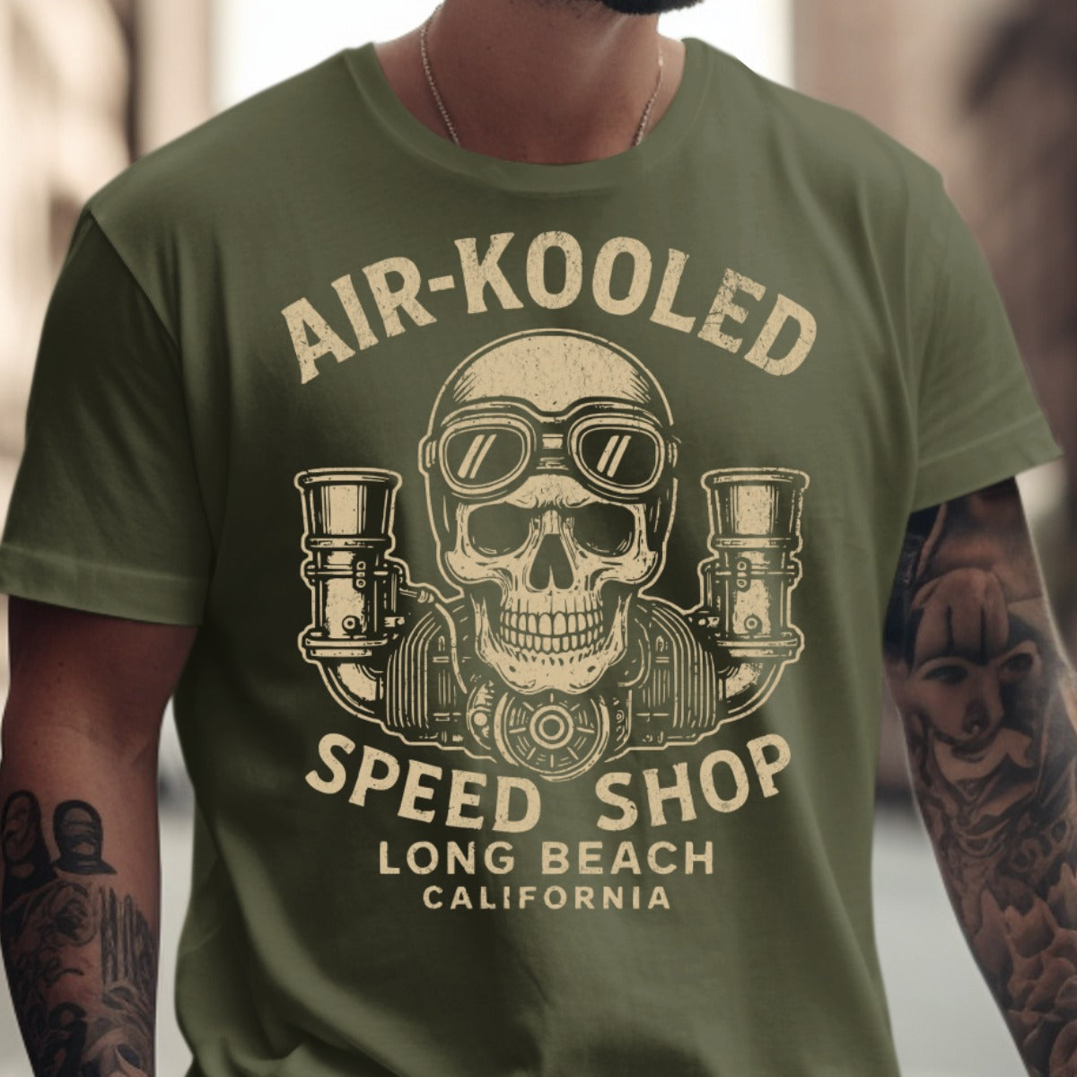 Vintage Air-Kooled Speed Shop Graphic T-shirt product type