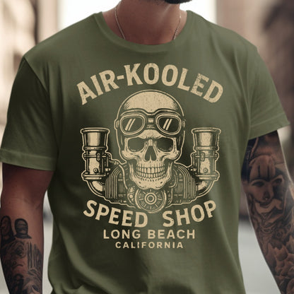 Vintage Air-Kooled Speed Shop Graphic T-shirt product type