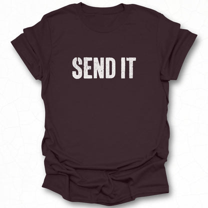Black Send It Shirt Casual Wear Fashion Product