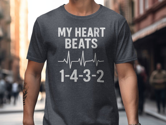 My Heart Beats 1-4-3-2 Graphic T-Shirt product