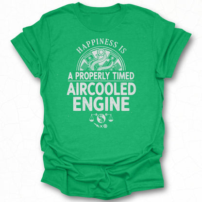 Happiness Is A Properly Timed Aircooled Engine Shirt