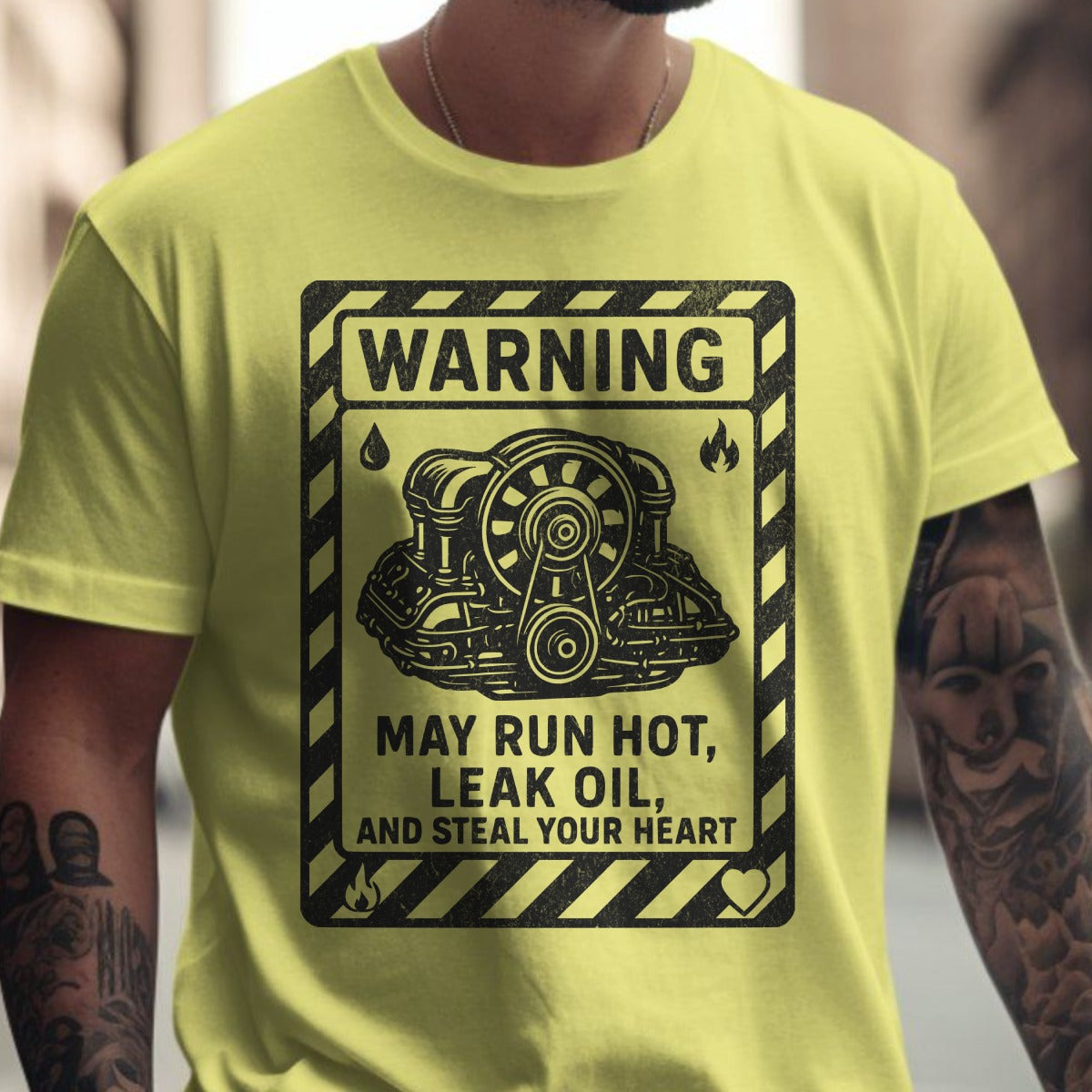 Warning May Run Hot Leak Oil Steal Your Heart Shirt