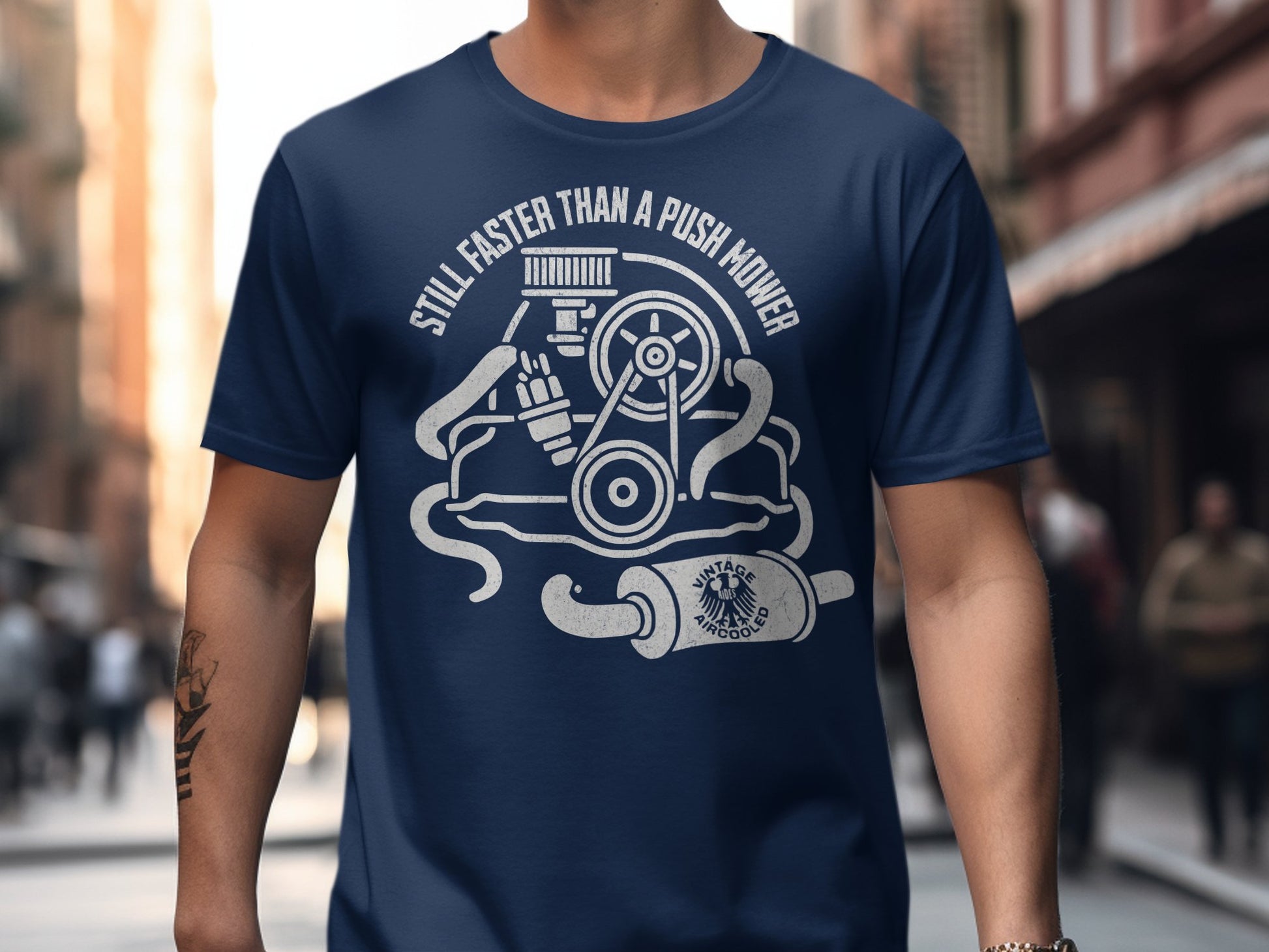 Still Faster Than A Push Mower Vintage Art product type