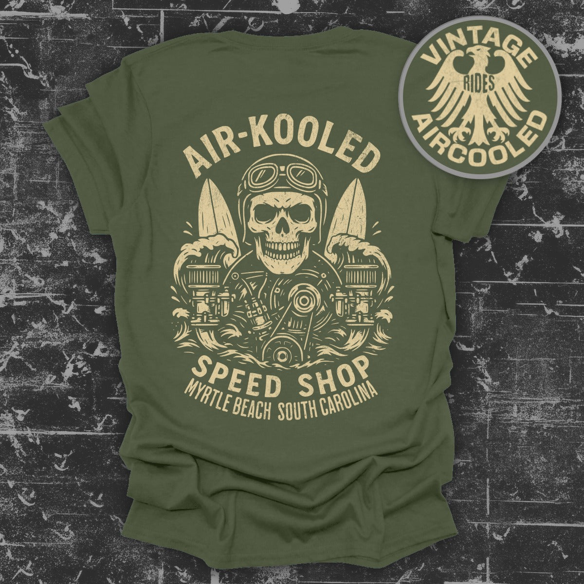 Air-Kooled Speed Shop Vintage Rides Product T-Shirt
