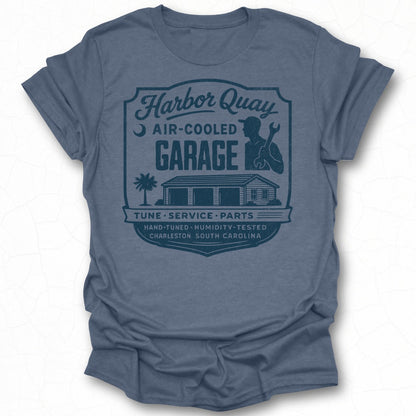 Harbor Quay Air Cooled Garage T-shirt Charleston South Carolina