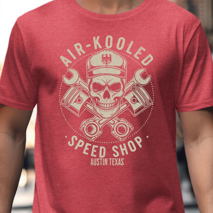 Air-Kooled Speed Shop Skull Design T-Shirt product type