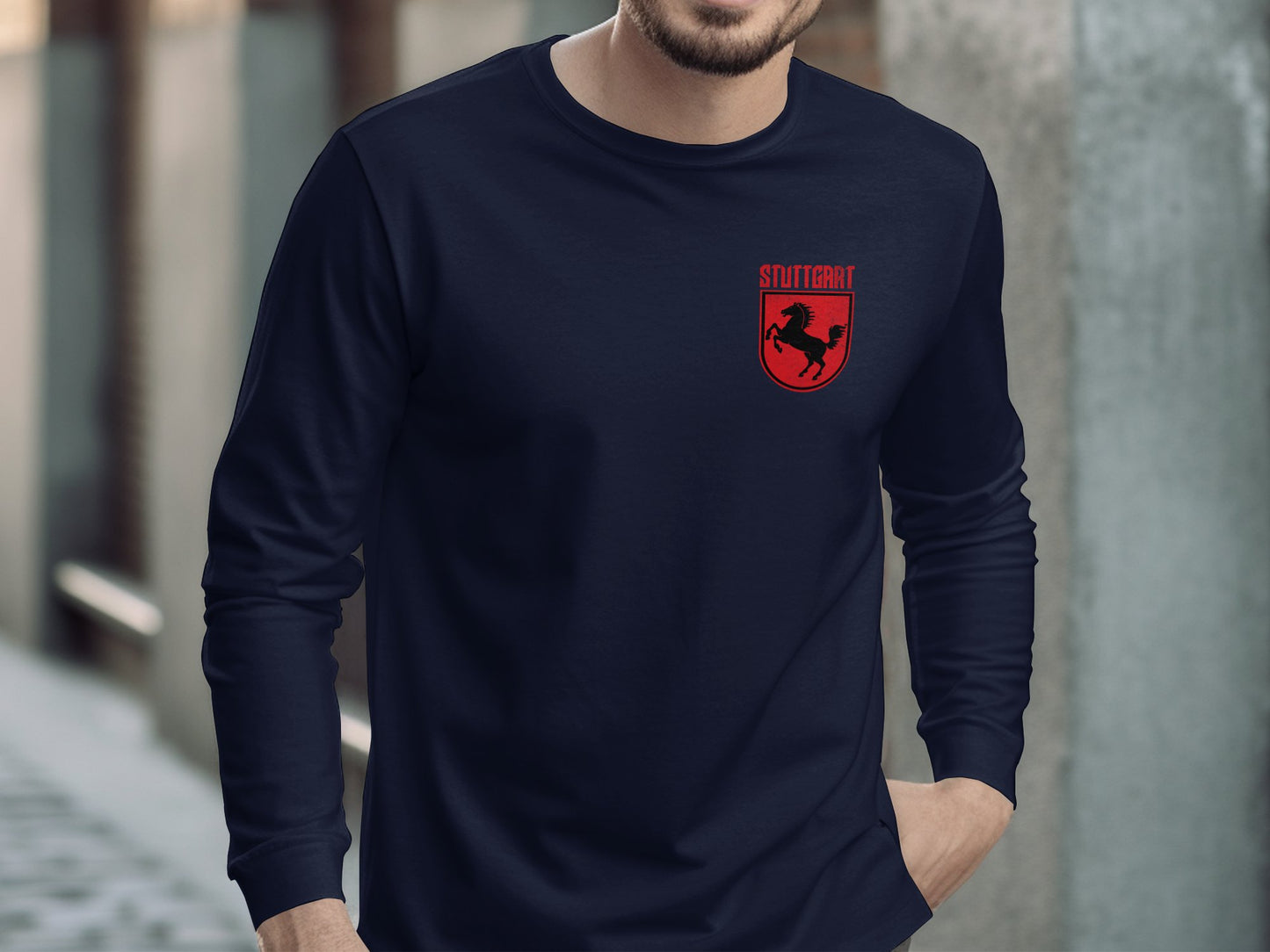 Stuttgart Logo Design Long Sleeve Shirt product type