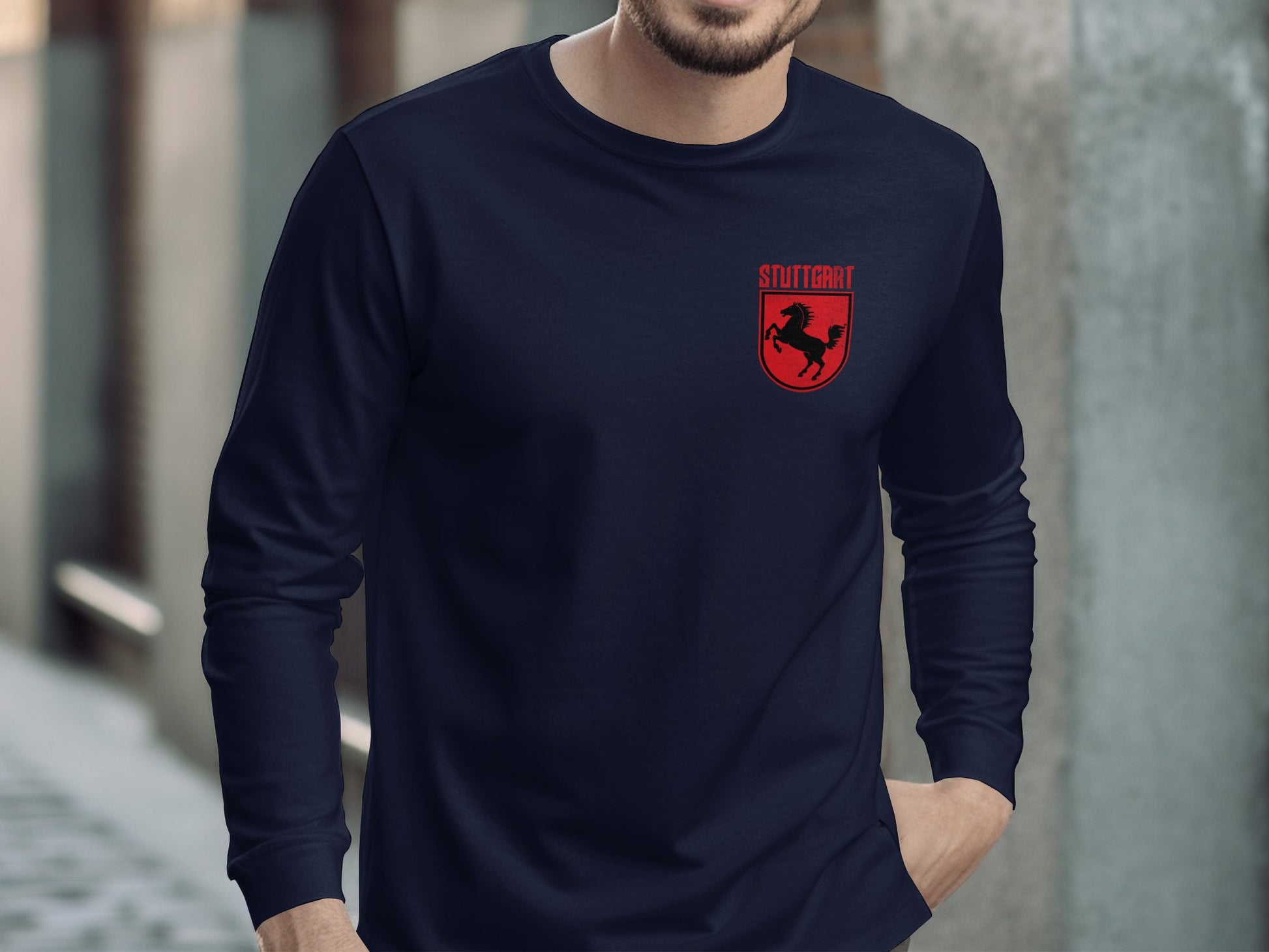 Stuttgart Logo Design Long Sleeve Shirt product type