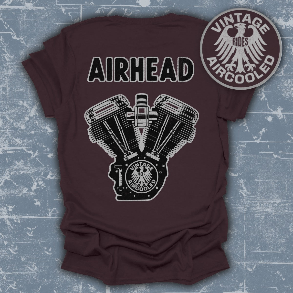 Vintage Air Cooled Airhead Engine Graphic T-Shirt product type