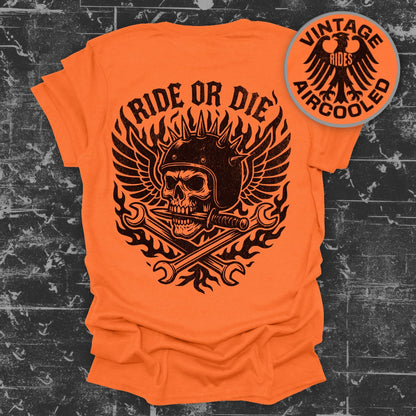 Vintage Rides Ride Or Die Skull Graphic T-Shirt product