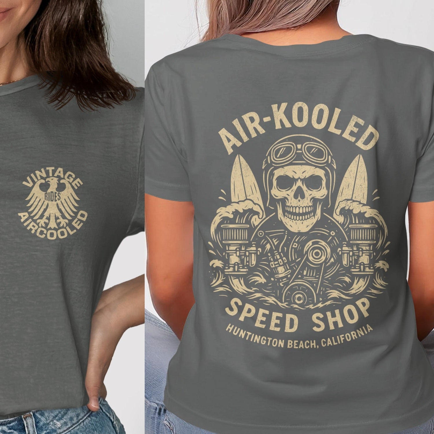 Vintage Air-Cooled Speed Shop Graphic T-Shirt product