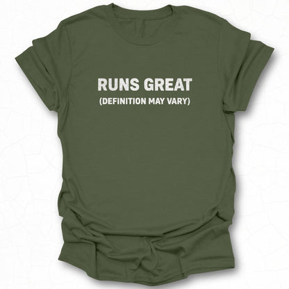 Runs Great Definition May Vary Shirt Product