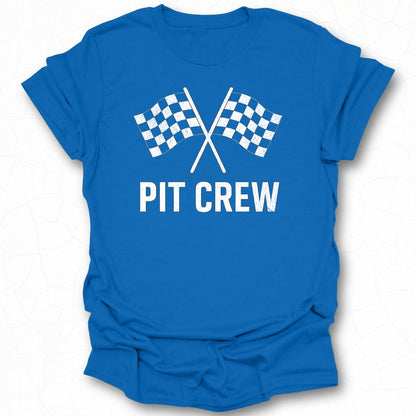 Pit Crew Checkered Flags T-Shirt