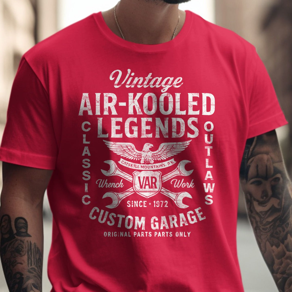 Vintage Air-Kooled Legends Custom Garage Shirt