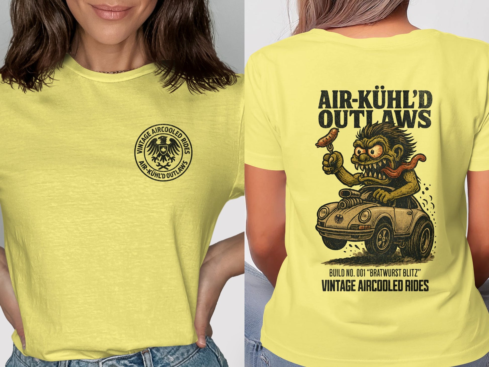 Air-Kühl'd Outlaws Vintage Aircooled Rides T-shirt product