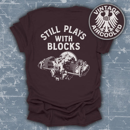 Still Plays with Blocks Engine Graphic Shirt