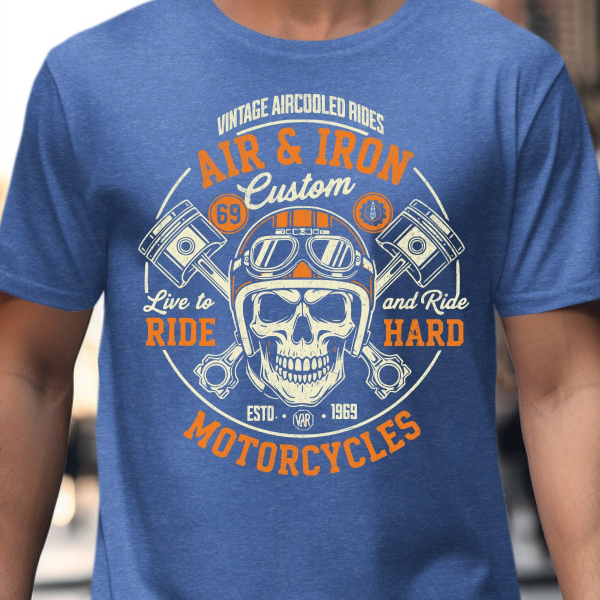 Air and Iron Custom Motorcycle Graphic T-Shirt product