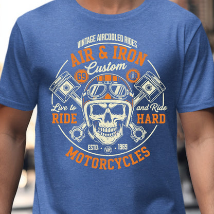 Air and Iron Custom Motorcycle Graphic T-Shirt product