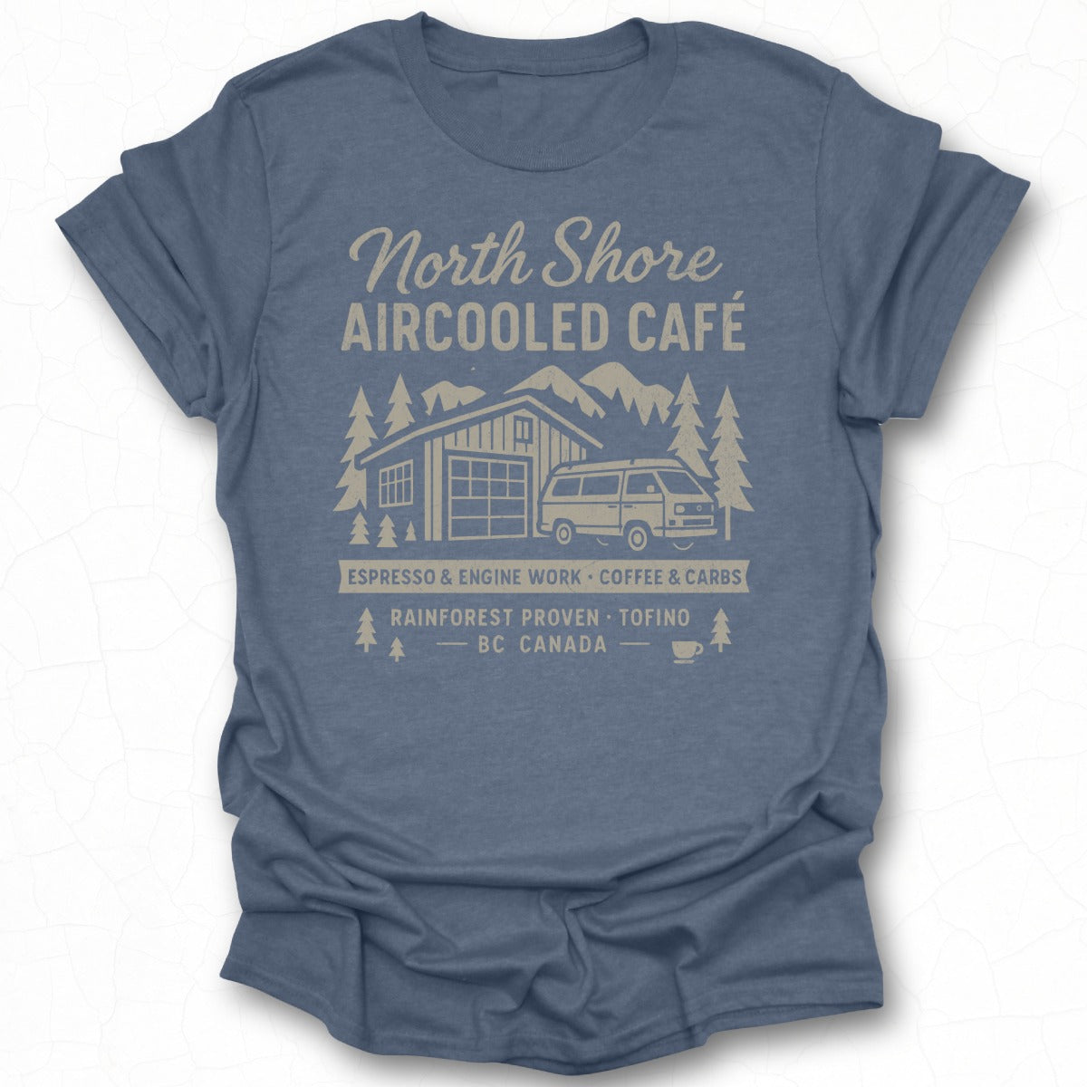 North Shore Aircooled Cafe Rainforest Proven BC Canada Shirt
