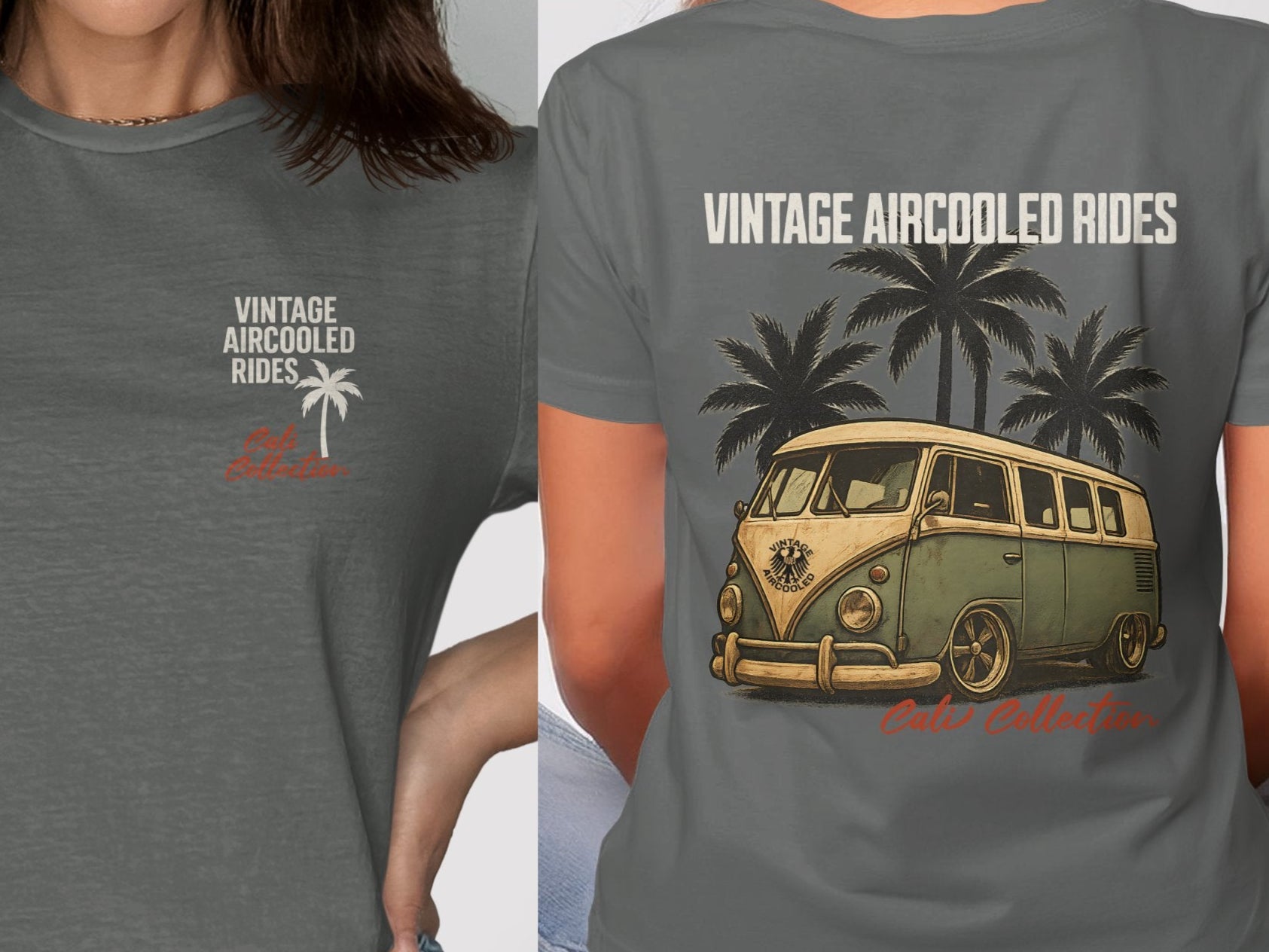 Vintage Aircooled Rides Graphic Tee Shirt product