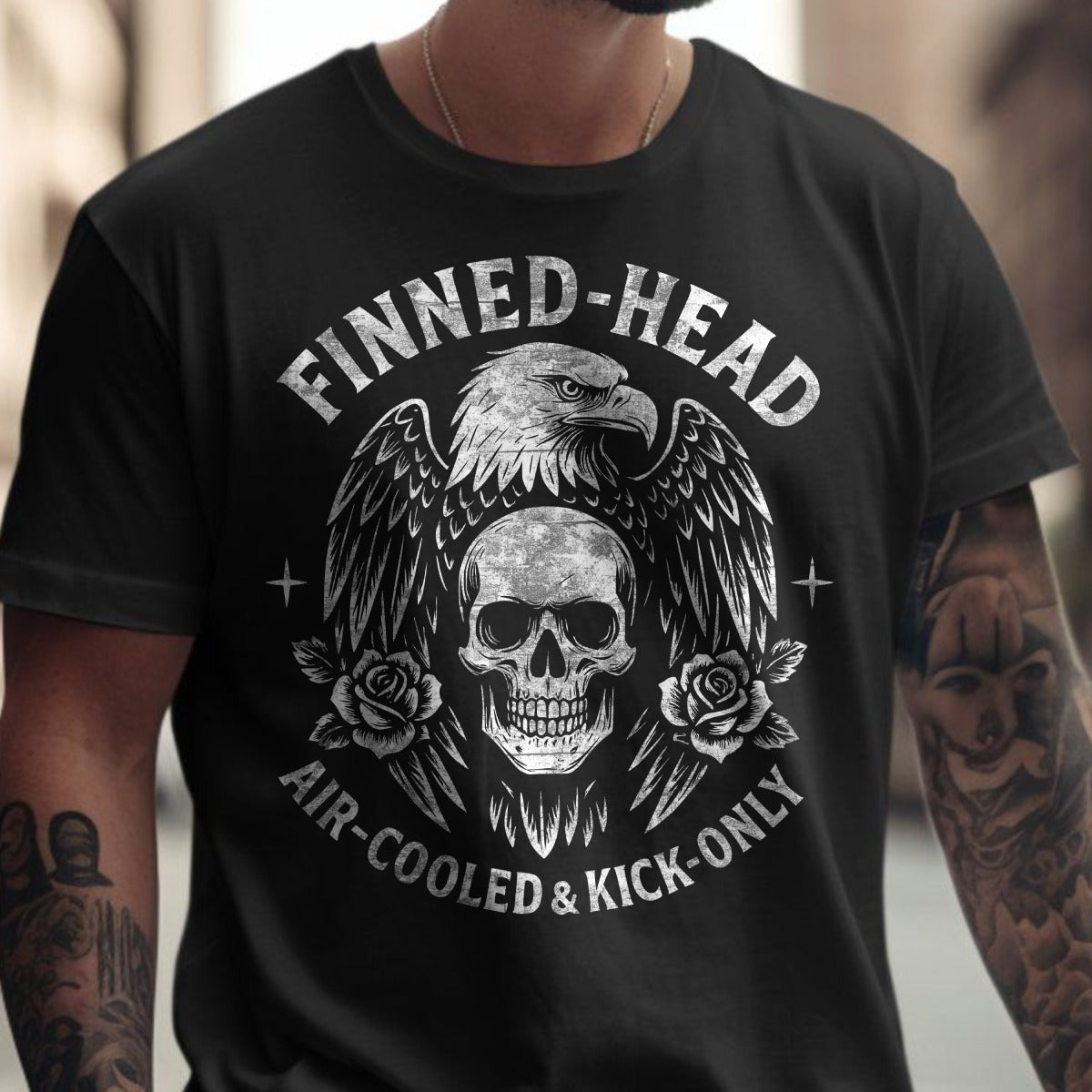Finned-Head Air-Cooled & Kick-Only Graphic Shirt