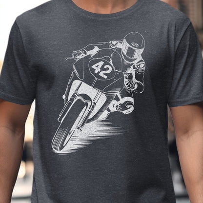 Vintage Motorcycle Racing Graphic Tee product