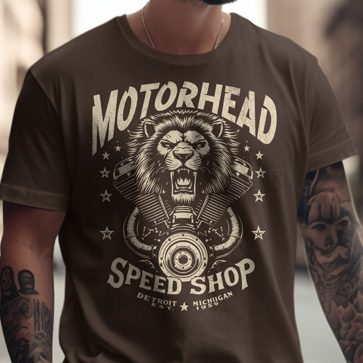 Motorhead Speed Shop Detroit Michigan T-shirt
